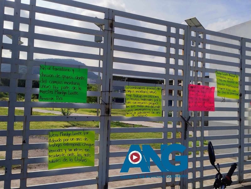 Trabajadores del campus Montaña de la UAGro, cerraron las instalaciones, exigen destituyan a la coordinadora general
