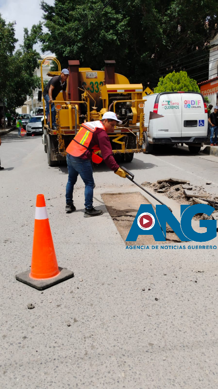 Gobierno del Estado implementa un programa emergente de bacheo en las vías primarias de Chilpancingo