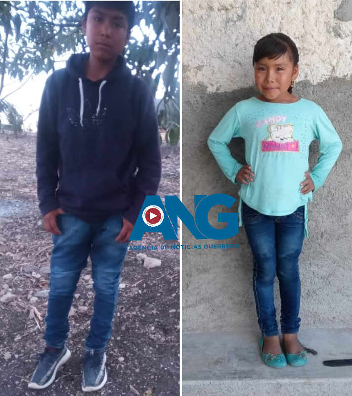 Des@parec3n dos niños en Rancho Las Lomas municipio de Zitlala