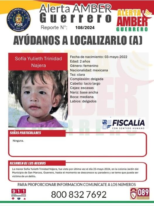 Solicitan ayuda urgente para localizar a dos menores desaparecidas en San Marcos