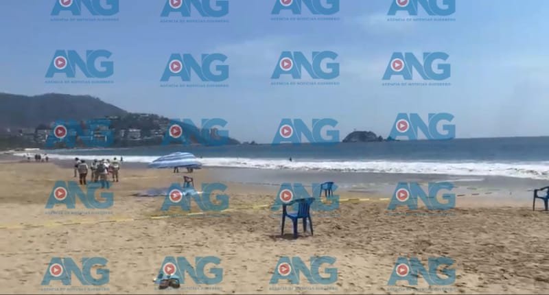Muer3 ahogad0 un turista extranjero en una playa de Ixtapa-Zihuatanejo