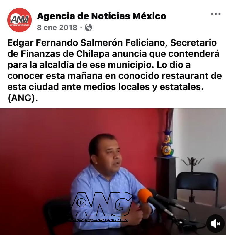 Ases!nan a Edgar Fernando Salmerón, exsecretario general del Ayuntamiento de #Chilapa