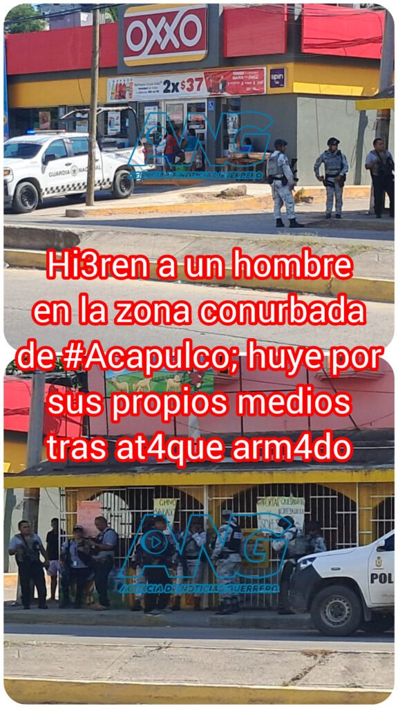 Hi3ren a un hombre en la zona conurbada de #Acapulco; huye por sus propios medios tras at4que arm4do