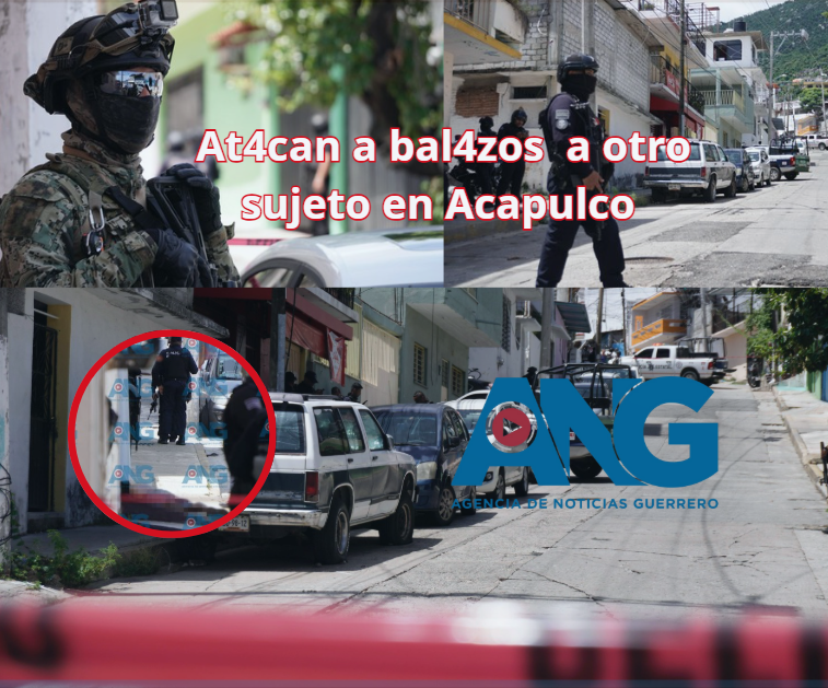 At4can a bal4zos  a otro sujeto en Acapulco