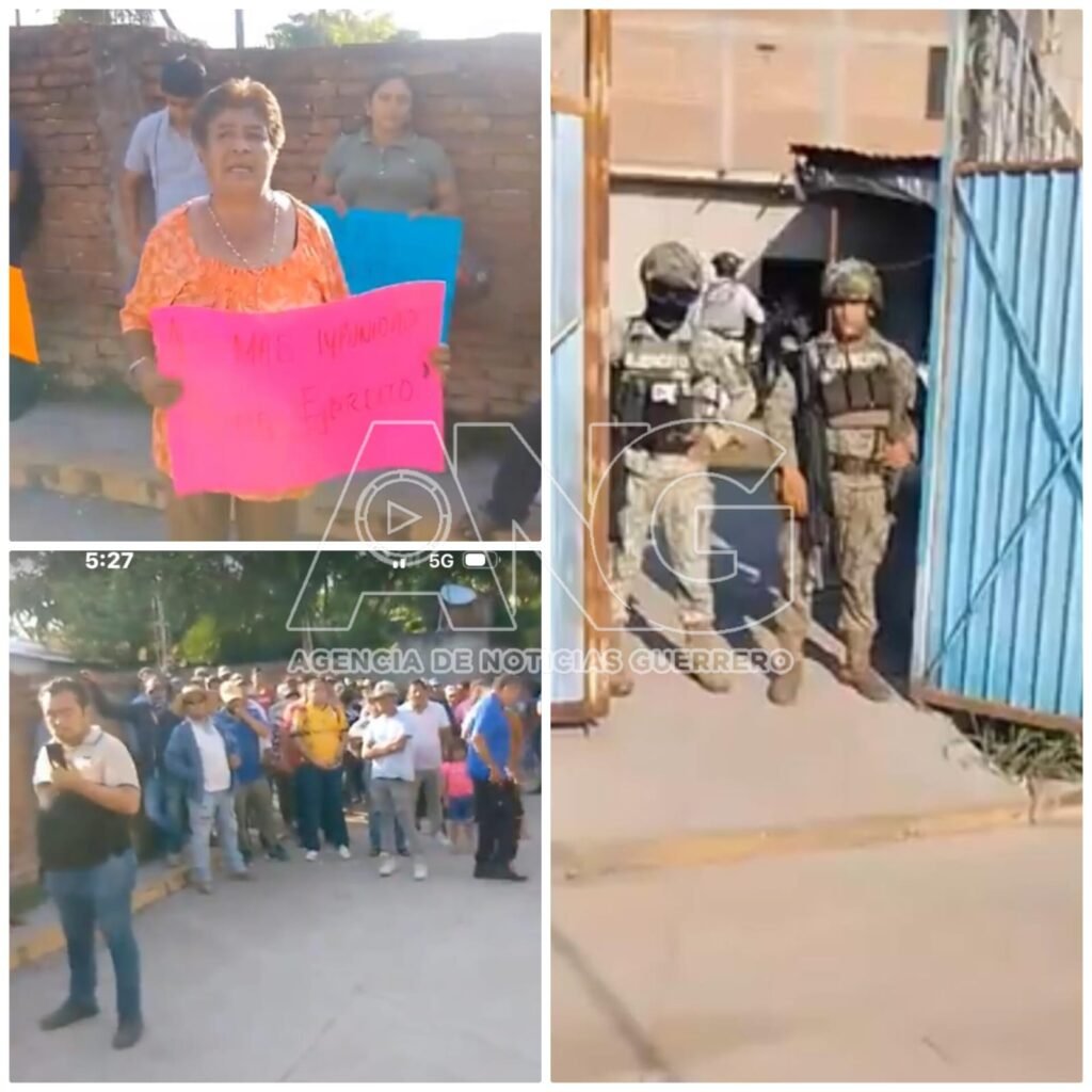 Habitantes de San Miguel Totolapan piden la salida del Ejército y la Guardia Nacional