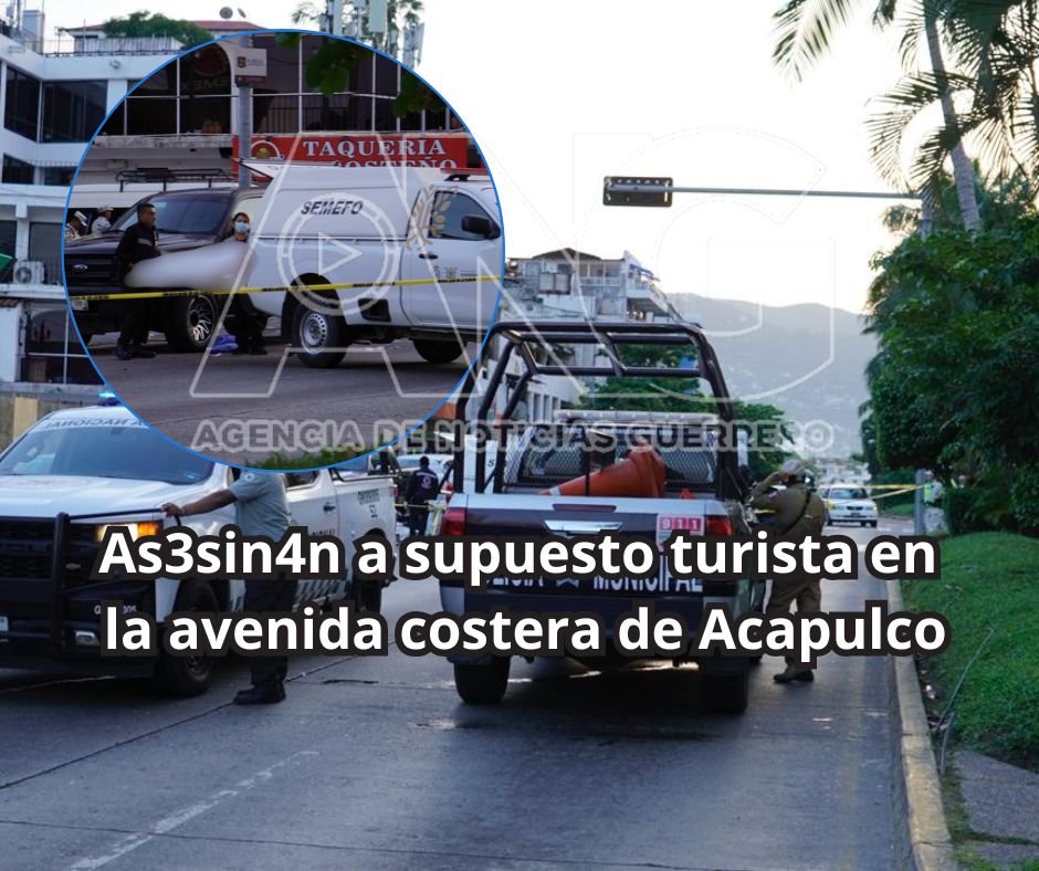 As3sin4n a supuesto turista en la avenida costera de Acapulco