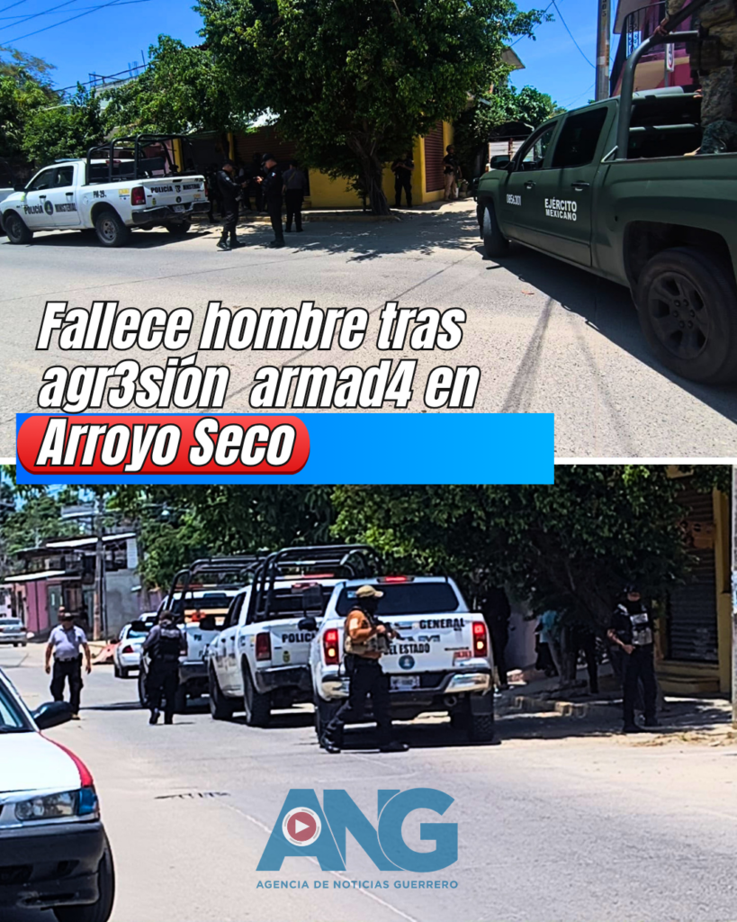 Fallece hombre tras agr3sión arm4da en Arroyo Seco