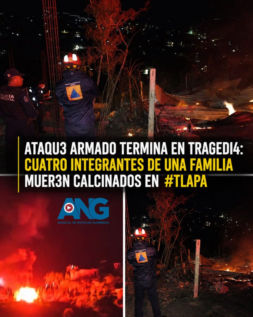 Ataqu3 armad0 termina en tragedi4: cuatro integrantes de una familia muer3n calcinados en #Tlapa