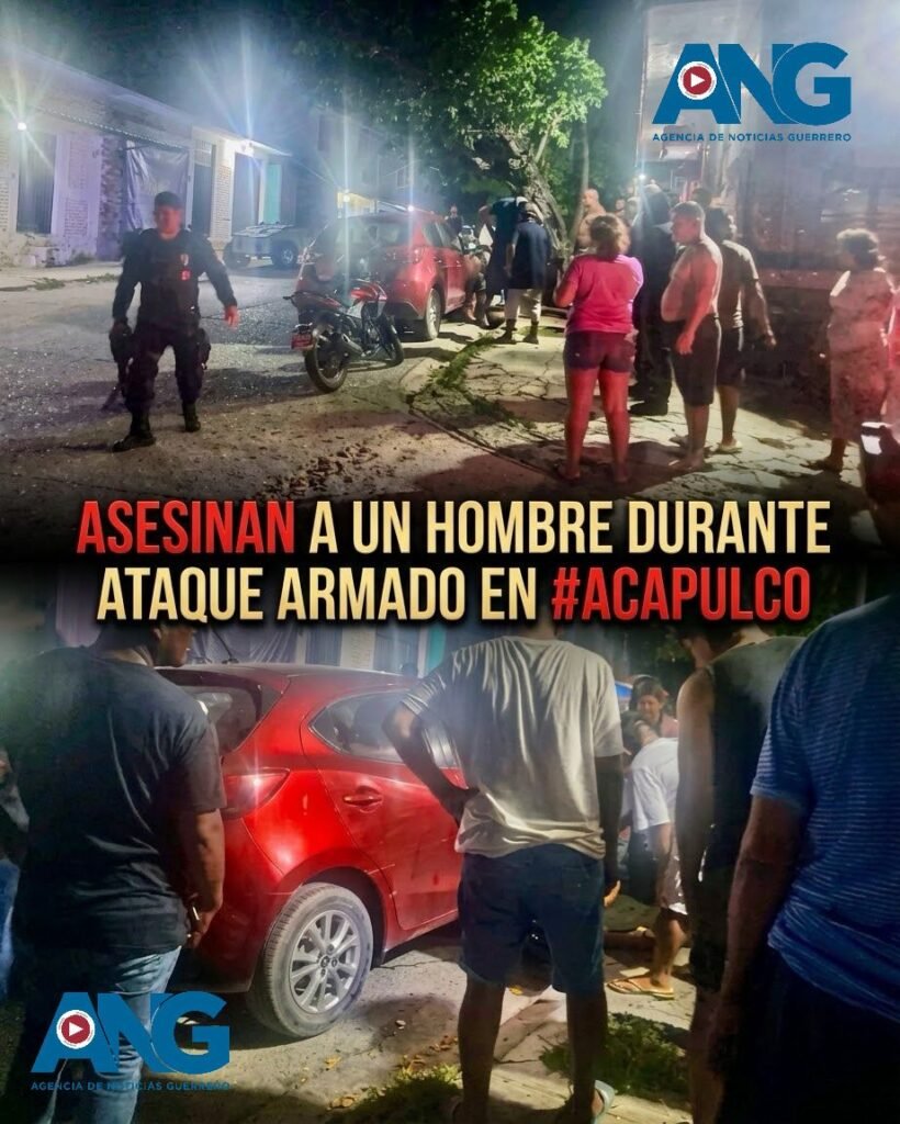 Asesin4n a un hombre durante ataqu3 arm4do en #Acapulco