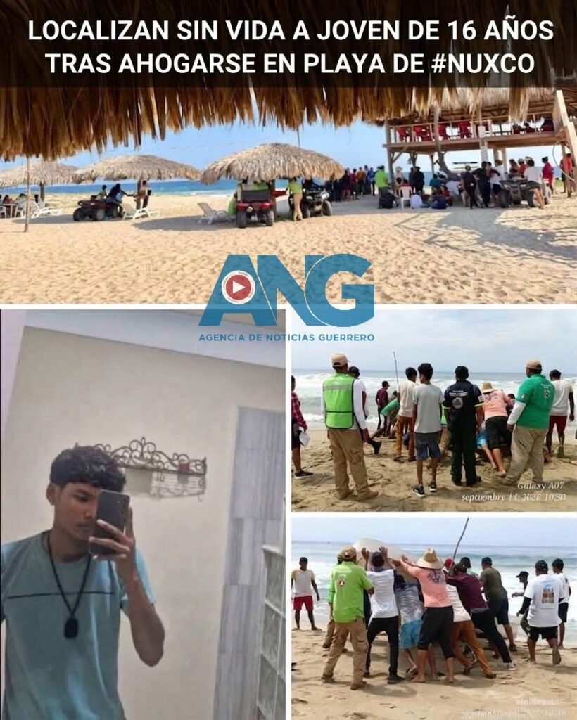 LOCALIZAN SIN VID4 A JOVEN DE 16 AÑOS TRAS AHOG4RS3 EN PLAYA DE #NUXCO